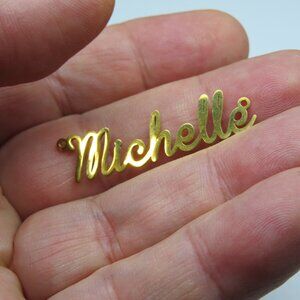 14k Gold Name Plate MICHELLE
